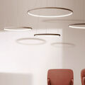 LED Hänge Leuchte Kreis Ring Design Decken Lampe Wohn Zimmer Beleuchtung Pendel!