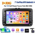 Apple Carplay Für VW GOLF 5 6 Plus Touran Caddy T5 Android 14 Autoradio Navi GPS