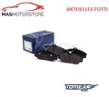 SATZ BREMSBELÄGE BREMSKLÖTZE VORNE TOMEX BRAKES TX 11-27 P NEU OE QUALITÄT