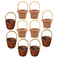 10 Pcs Mini geflochtener Korb Kleiner Korb Mit Henkel Geschenkkorb Der