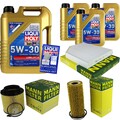 INSPEKTIONSKIT FILTER LIQUI MOLY ÖL 8L 5W-30 für Audi A5 Cabriolet 8F7 S5