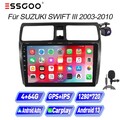 CAM+ Apple Carplay 4+64G Android 13 Autoradio GPS Für SUZUKI SWIFT III 2003-2010