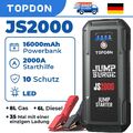 Topdon JS2000 KFZ Starthilfe Jump Starter 2000A Auto Ladegerät Booster Powerbank