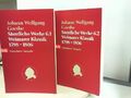 Johann Wolfgang Goethe - Sämtliche Werke 6.1 und 6.2 Weimarer Klassik 1798 - 180
