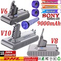 9000mAh Akku für Dyson V6 V8 V10 SV10 SV11 SV12 Staubsauger SONY Cell + Filter
