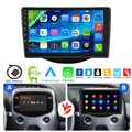 4+64G Android 15 Autoradio CarPlay Für Citroen C1 Peugeot 108 Toyota Aygo II GPS