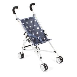 Bayer Chic 2000 Puppen Mini-Buggy ROMA Sternchen navy TOP
