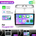 Für Peugeot 307 2002-2013 Carplay Autoradio GPS Sat Navi BT Android 13.0 DAB+