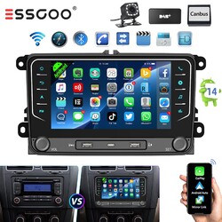 DAB+ 64G Android Autoradio Carplay GPS KAM Für VW Golf 5 6 Polo 6R Touran Tiguan