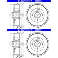 2X ATE 203,0mm BREMSTROMMELN HINTEN PASSEND FÜR DACIA LOGAN RENAULT 19 CLIO