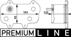MAHLE Ölkühler, Motoröl CLC 61 000P für PORSCHE