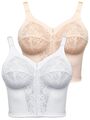 SUSA 2er Sparpack Longline-BH mit Vorderverschluss 9606 Gr. 85-130 A-D