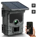 Voopeak Solar Wildkamera WLAN 4K 30FPS 46MP Bluetooth Wildkamera