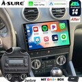 DAB+ 2+32G Android 14 Carplay Autoradio RDS GPS Navi Für Audi A3 8P S3 2003-2013