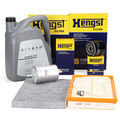 HENGST Filterset 4-tlg + 5L ORIGINAL 0W30 Motoröl für VW GOLF 4 LEON 1M 1.6 16V