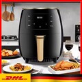 Heißluftfritteuse 6L Air Fryer 220V Fritteusen Heißluft Ofen Friteuse Schwarz