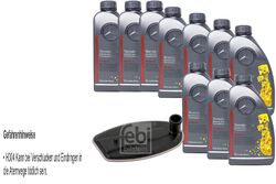 10 L ATF Getriebeöl MB 236.14 FEBI Getriebeölfilter für Mercedes-Benz C-Klasse
