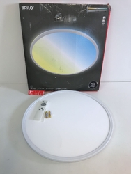 LED Deckenleuchte ultraflach Backlight dimmbar Fernbedienung weiß 31W Briloner