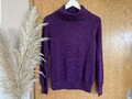 Yessica Basic Rollkragen Strick Pullover ~ Gr. M 38 40 ~ lila Sweater einfarbig