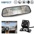 MOPECT Auto KFZ 4.3 Zoll HD Rückspiegel Monitor + IP67 Autokamera Rückfahrkamera