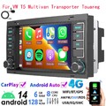 6G+128G Für VW T5 Multivan Transporter Android 14 Autoradio Carplay GPS Navi RDS