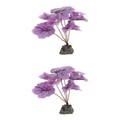  2 Count Aquarienpflanzen Aquarium-Pflanzendekor Künstliche Aquariumpflanzen