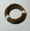 10 m Litze (Kabel) 0,14mm² BRAUN für märklin, roco, piko, FLM Modellbahn H0 TT N