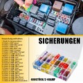 400 Stück KFZ Sicherungen Set 2-40A Auto Flachsicherungen  Sortiment Universal