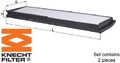 KNECHT LA862/S Filter für Innenraumluft Innenraumfilter Filter Innenraum 