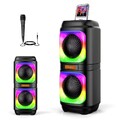 Bluetooth5.0 Party Lautsprecher Stereo RGB Mit Mikrofon Spitzenleistung bei 200W