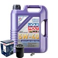 Motoröl 5W40 LIQUI MOLY High Tech 5L+BOSCH Ölfilter+Ölablassschraube
