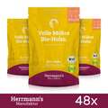 48 x Herrmanns Katzenfutter Bio Huhn mit Karotte und Kamut Tiernahrung 100Gr