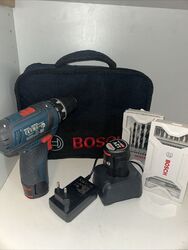 Bosch Akku-Bohrschrauber GSR 12V-15 2x2AH Akkus - Softbag - Zubehör Bohrer, Bit