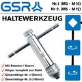 GSR Profi Werkzeughalter mit Ratsche Knarre M3 - M10, M5 - M12 für Gewindebohrer