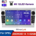 Für Opel Zafira B Corsa C D Astra H Vivaro Autoradio 32G Android 14 GPS Nav +KAM