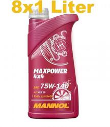 8x1 Liter MANNOL Maxpower 4x4 75W-140 GL 5 Getriebeöl Limited Slip 75W140