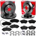 brembo BREMSSCHEIBEN+BELÄGE VORNE+HINTEN passend für FIAT SCUDO + JUMPY + EXPERT