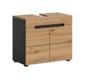 Waschtisch 60 cm Waschbeckenunterschrank Eiche Badezimmerschrank Unterschrank