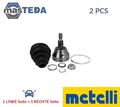 15-1428 GELENK ANTRIEBSWELLE WHEEL SIDE METELLI 2PCS FÜR SKODA OCTAVIA I 1.9L