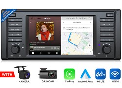 Für BMW E39 7" QLED CarPlay Autoradio Android 13 8-Kern GPS Navi 4G LTE Wlan DSP