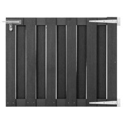 Gartentor WPC 100 x 80 cm Grau
