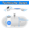 Badewannensitz mit Griff und Drehscheibe Badewannenbrett Wannensitz Badewanne DE