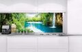 Küchenrückwand Selbstklebend Fliesenspiegel Deko Folie Spritzschutz Wasserfall 