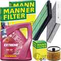 MANN INSPEKTIONSPAKET+MANNOL 5W-40 MOTORÖL passend für RENAULT KADJAR 130-140 PS