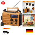 Tragbare Solar Radio, Notfall Radio mit Kurbel, Dynamo Wetter AM/FM/SW Radio,...