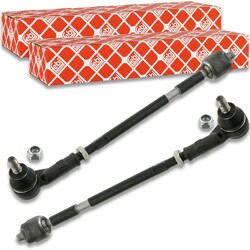 2x FEBI Spurstange Axialgelenk ProKit vorne passend für VW POLO III 6N1 60 1.4