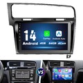 10" Android 14 Carplay Autoradio 4+64G Für VW Golf VII MK7 2013-2017 GPS Nav RDS