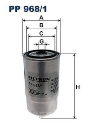 FILTRON PP 968/1 Kraftstofffilter für ALFA ROMEO  passend für FIAT LANCIA LDV
