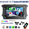 Android 12 Autoradio DAB+ Carplay GPS Navi SAT BT Für VW GOLF 5 6 Touran Passat