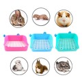 Kaninchen Katzentoilette Ecke Toilettenkäfig Töpfchen Haustierwanne für